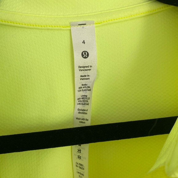 Lululemon front zip mock neck tennis tank top - Picture 5 of 7